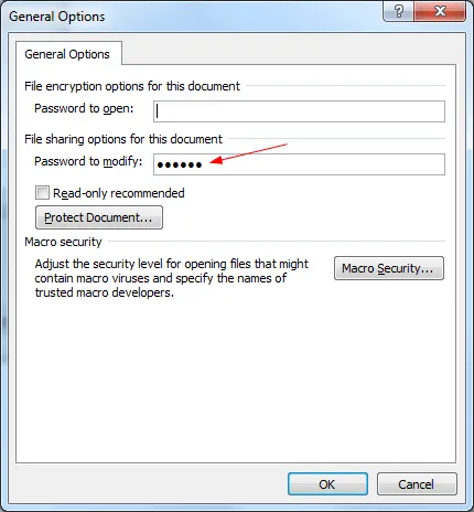 add password to word 2007