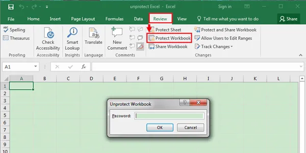 Unlock Excel Worksheet