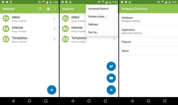 Keepass2Android password manager