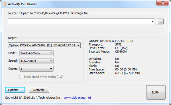 how to burn an iso image into usb stick