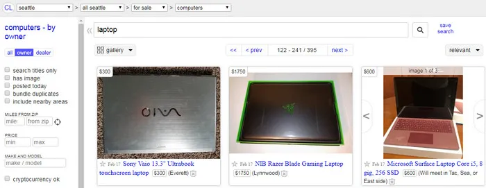 Craigslist Used Laptops