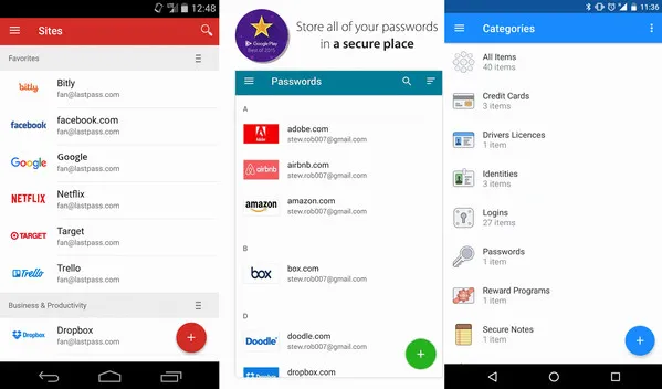 dashlane password manager for android