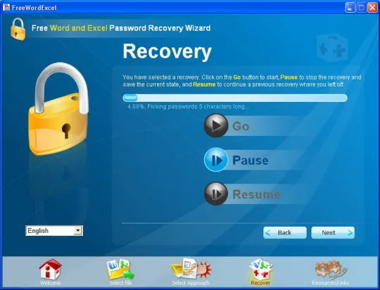 free word password recovery