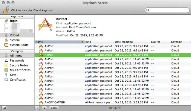 stock password manager for mac Keychian
