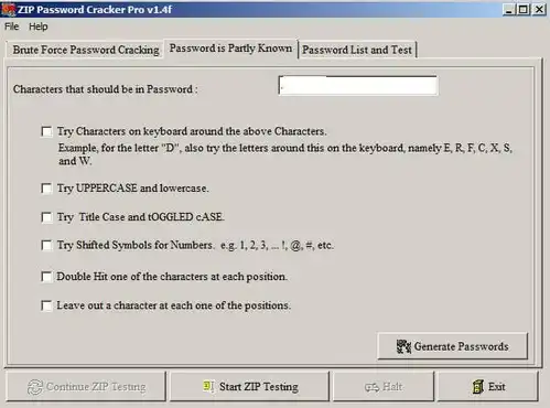 Zip Password Crack Pro