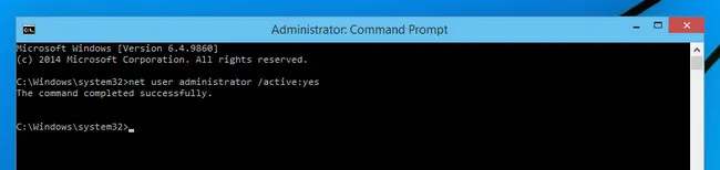 activate default admin account windows