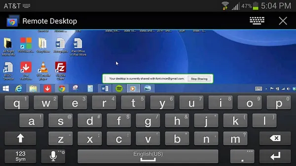 chrome remote desktop for android