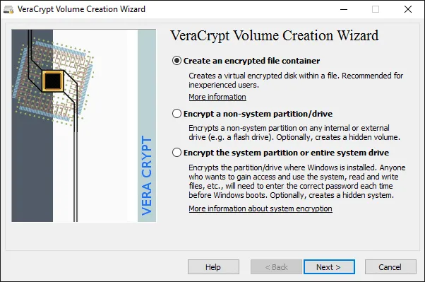 create password protected folder veracrypt