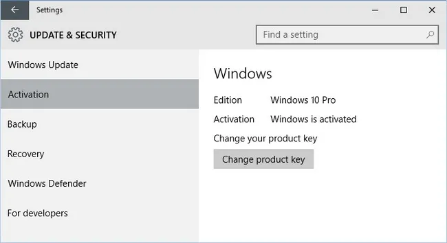 windows 10 activation